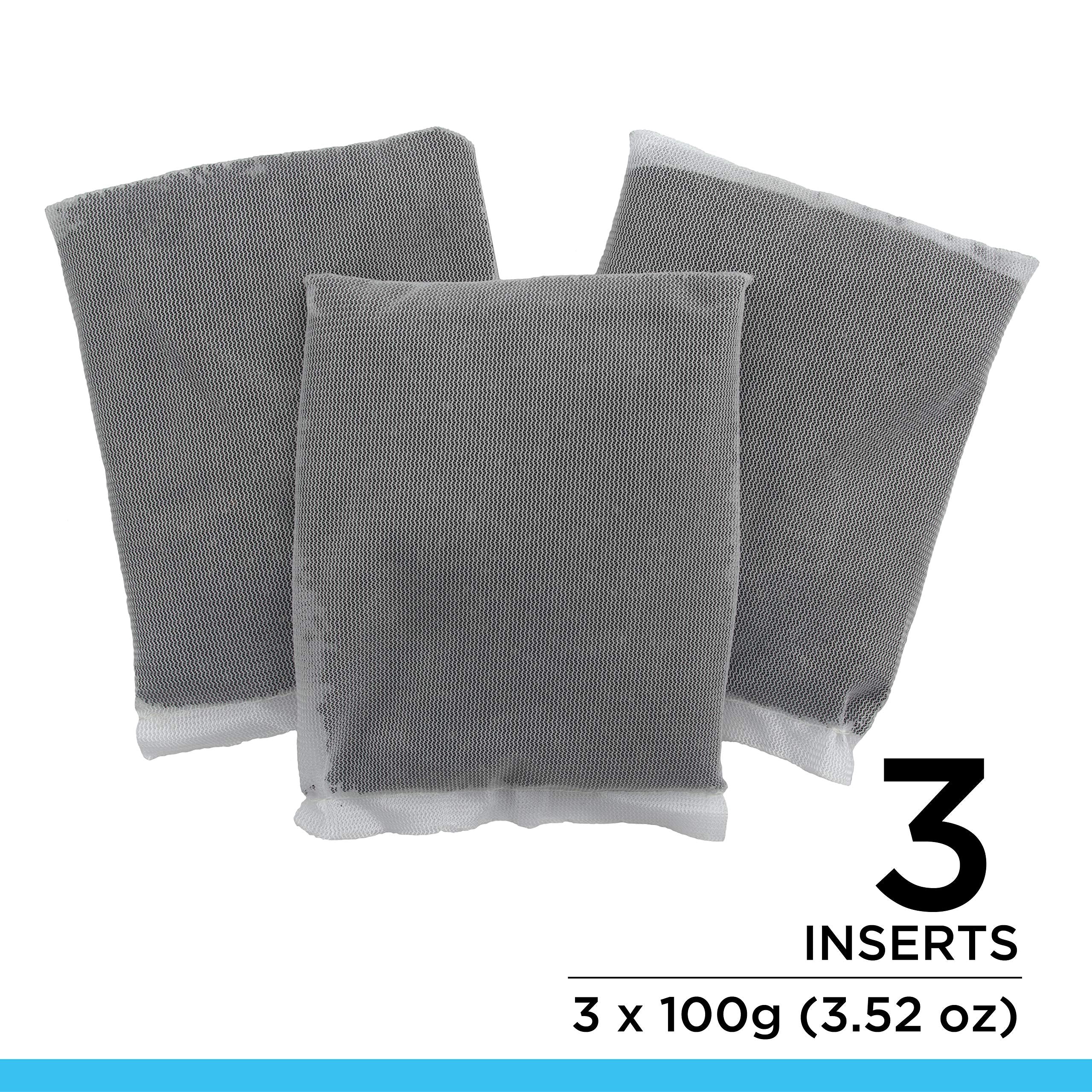 Fluval carbon 100g nylon bags prepared for canister filter installation