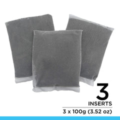 Fluval carbon 100g nylon bags prepared for canister filter installation