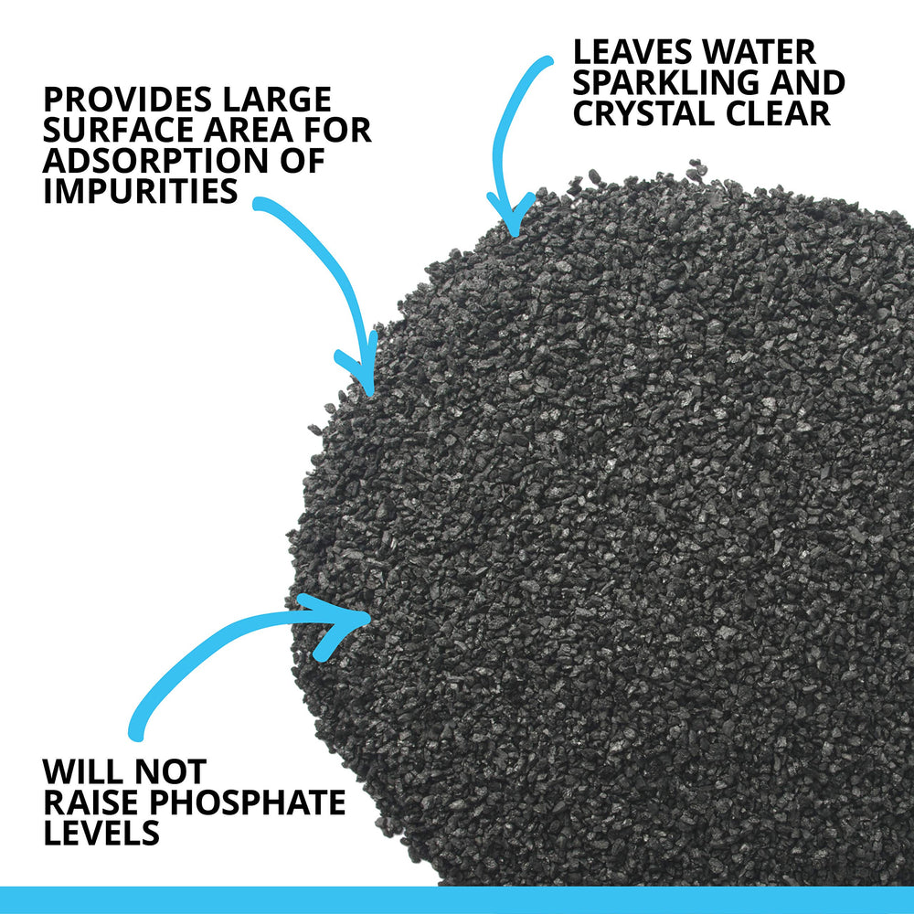 Closeup of Fluval carbon media insert showing porous structure