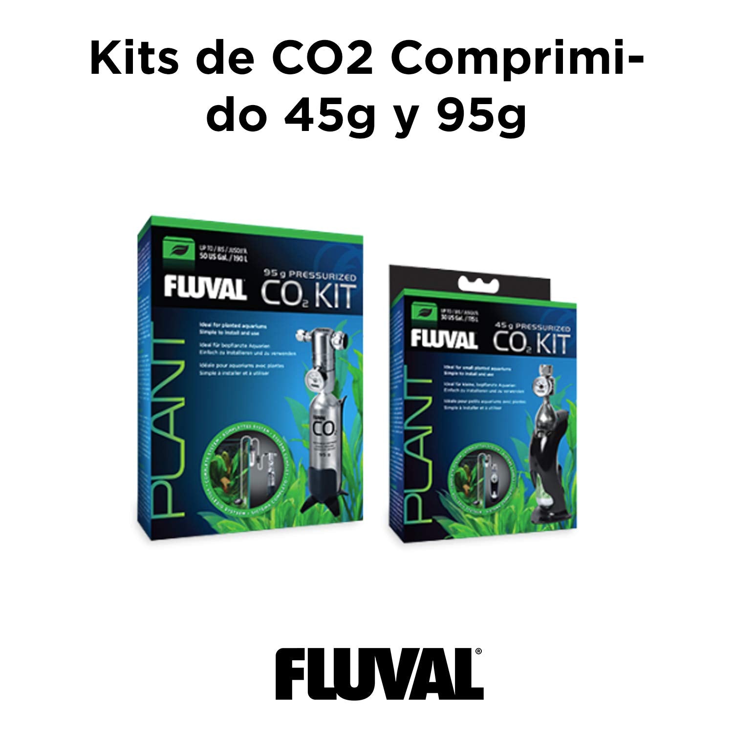 Fluval CO2 cartridge in use illustrates replacement in a running aquarium