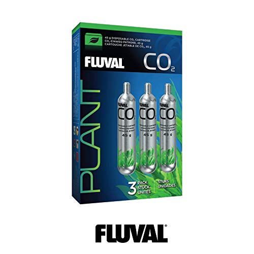 Fluval CO2 disposable cartridge end-cap closeup highlighting seals