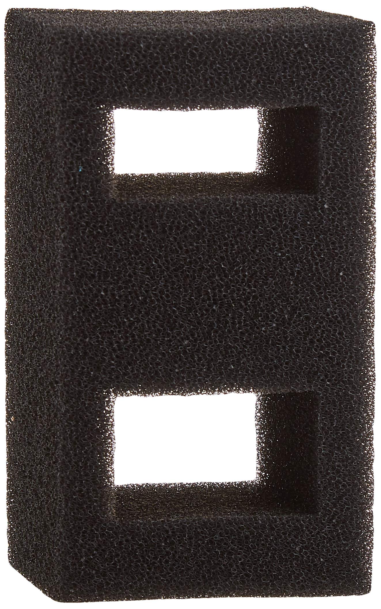 Fluval Flex foam filter block close-up shows debris-capture pores.