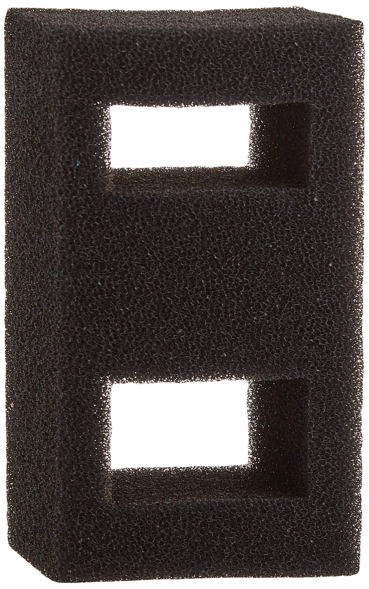 Fluval Flex foam filter block close-up shows debris-capture pores.