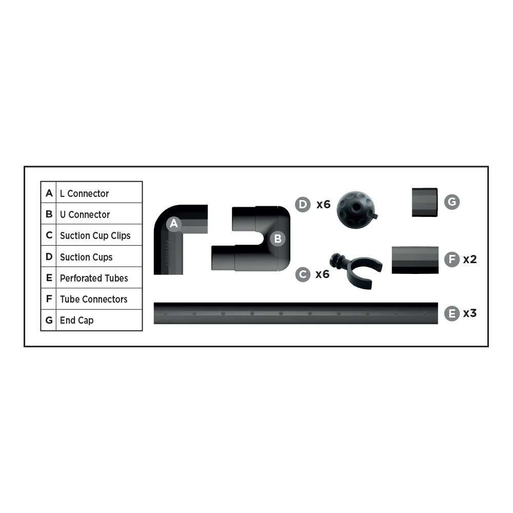 Fluval FX Spray Bar Kit extended length showing adjustable reach