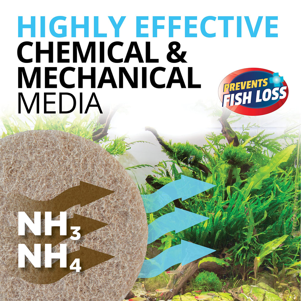 Fluval FX4/FX6 filter media stack inside canister illustrates optimized flow and debris capture.