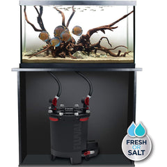Fluval FX6 removable media baskets enable precise multi stage filtration for clearer water.