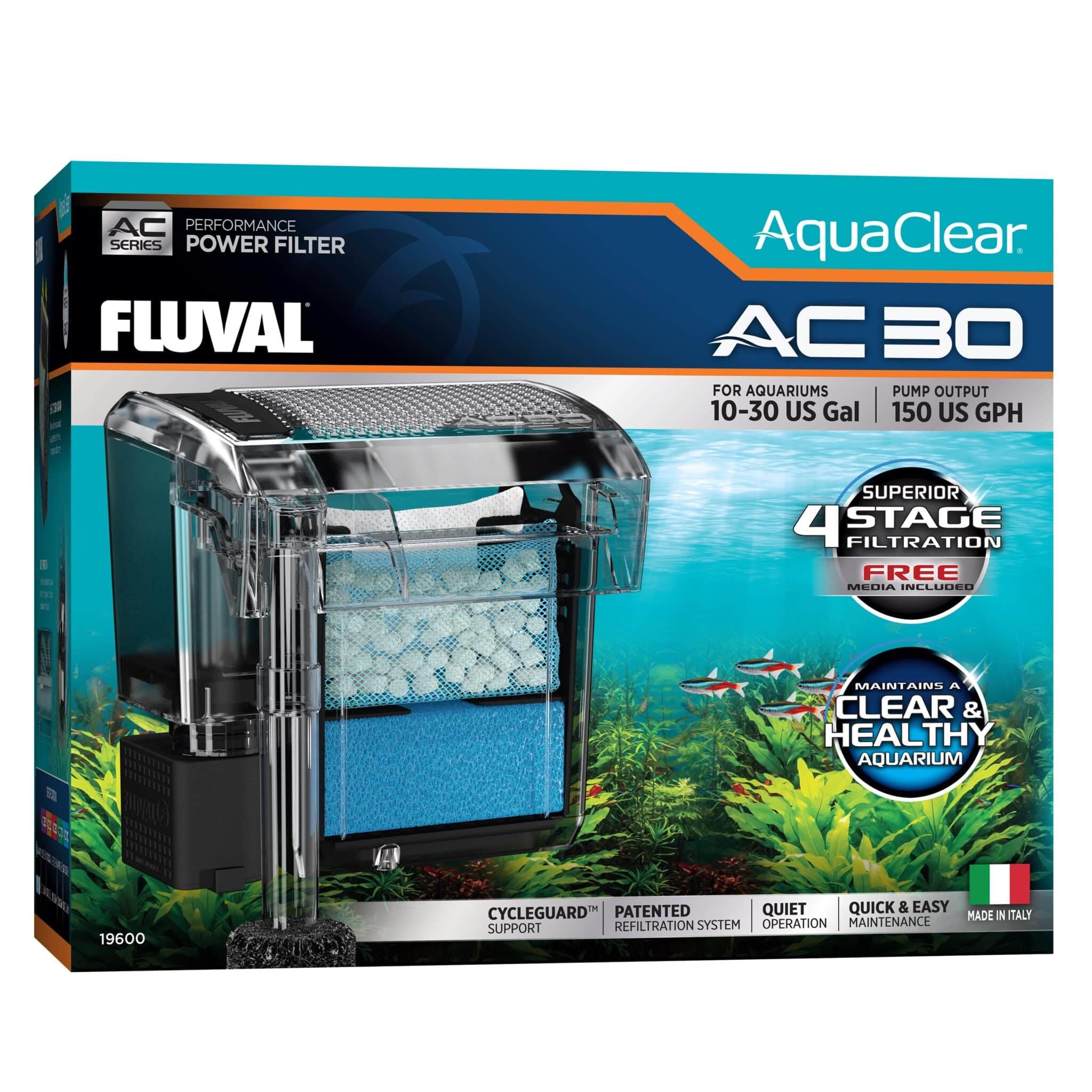 Fluval AC30 compatibility demonstrates optimized filtration performance with the kit.