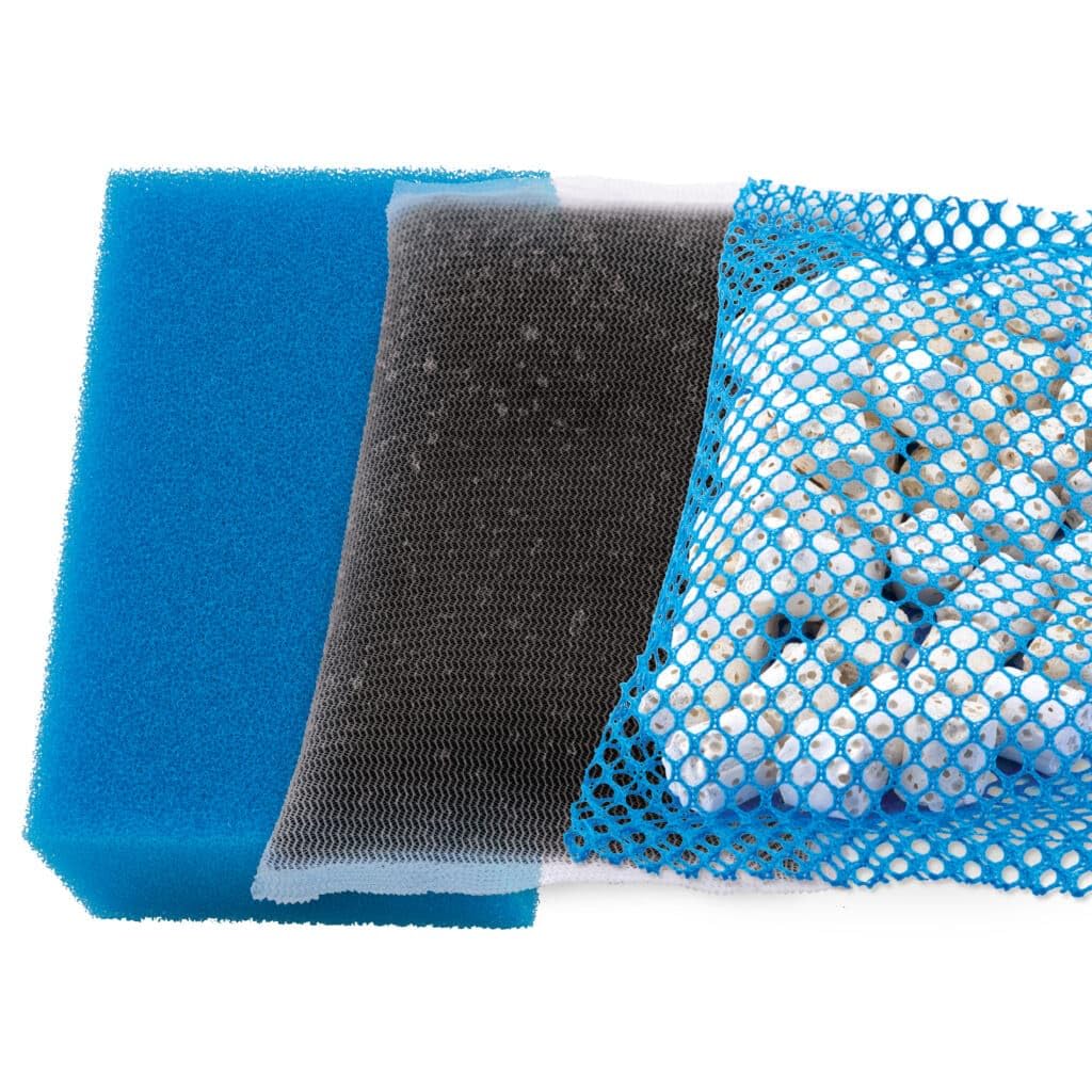 Fluval BIOMAX media supports beneficial bacteria for biological filtration.