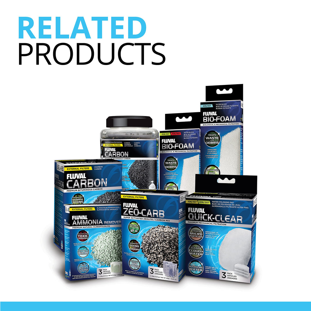 Fluval packaging clearly marks the phosphate remover pad for easy identification.