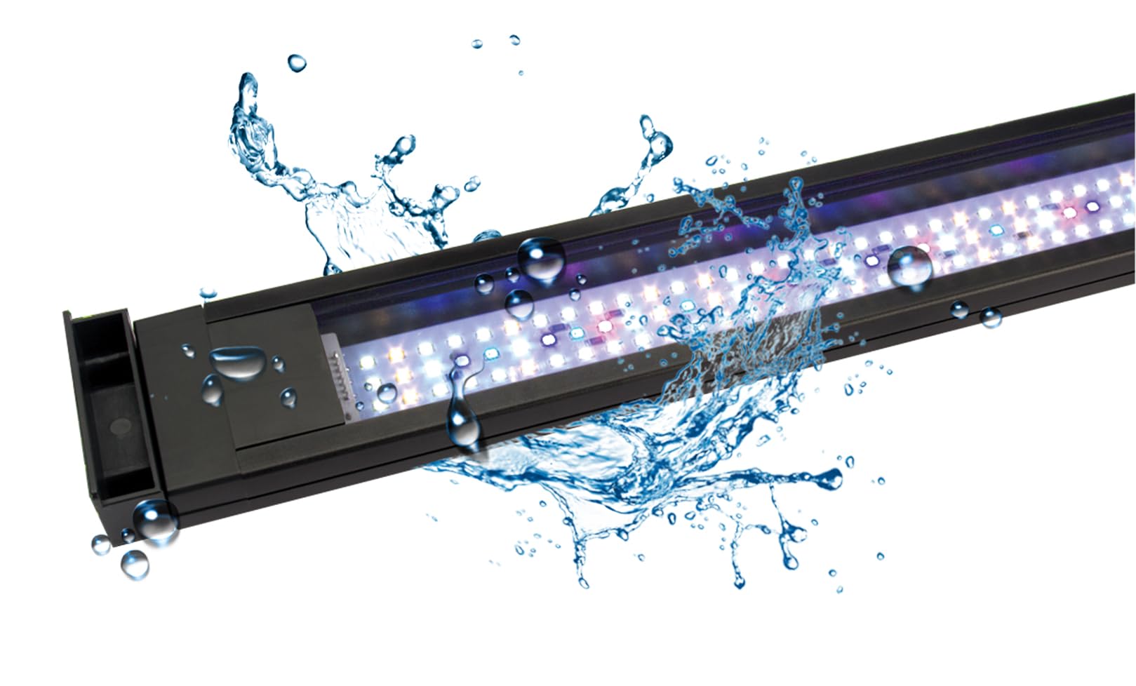 Fluval Plant 3.0 LED installation setup for flexible mounting across tanks.