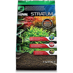 Fluval Plant and Shrimp Stratum pour shows nutrient-rich substrate for vibrant plant growth.
