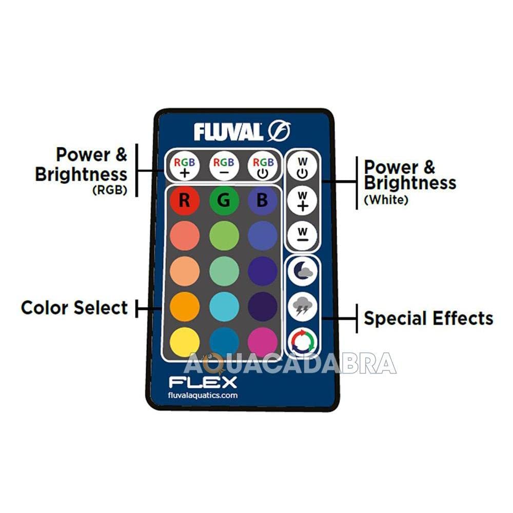 Fluval remote control A14761 compatibility with Flex 9G shown ensuring reliable pairing