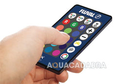 Fluval remote control A14761 packaging highlights easy setup for Flex tanks