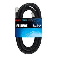 Fluval ribbed hosing ends connected for secure canister filter fittings