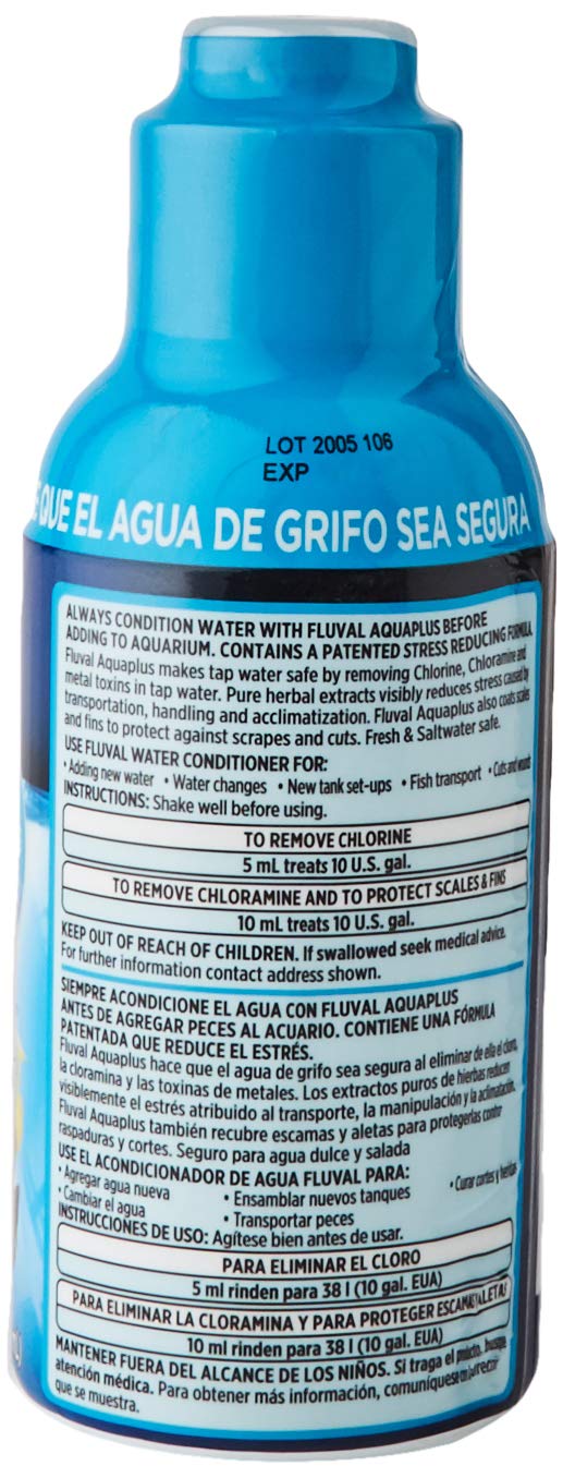 Fluval Water Conditioner added to tank creates a balanced aquatic environment for tropical fish