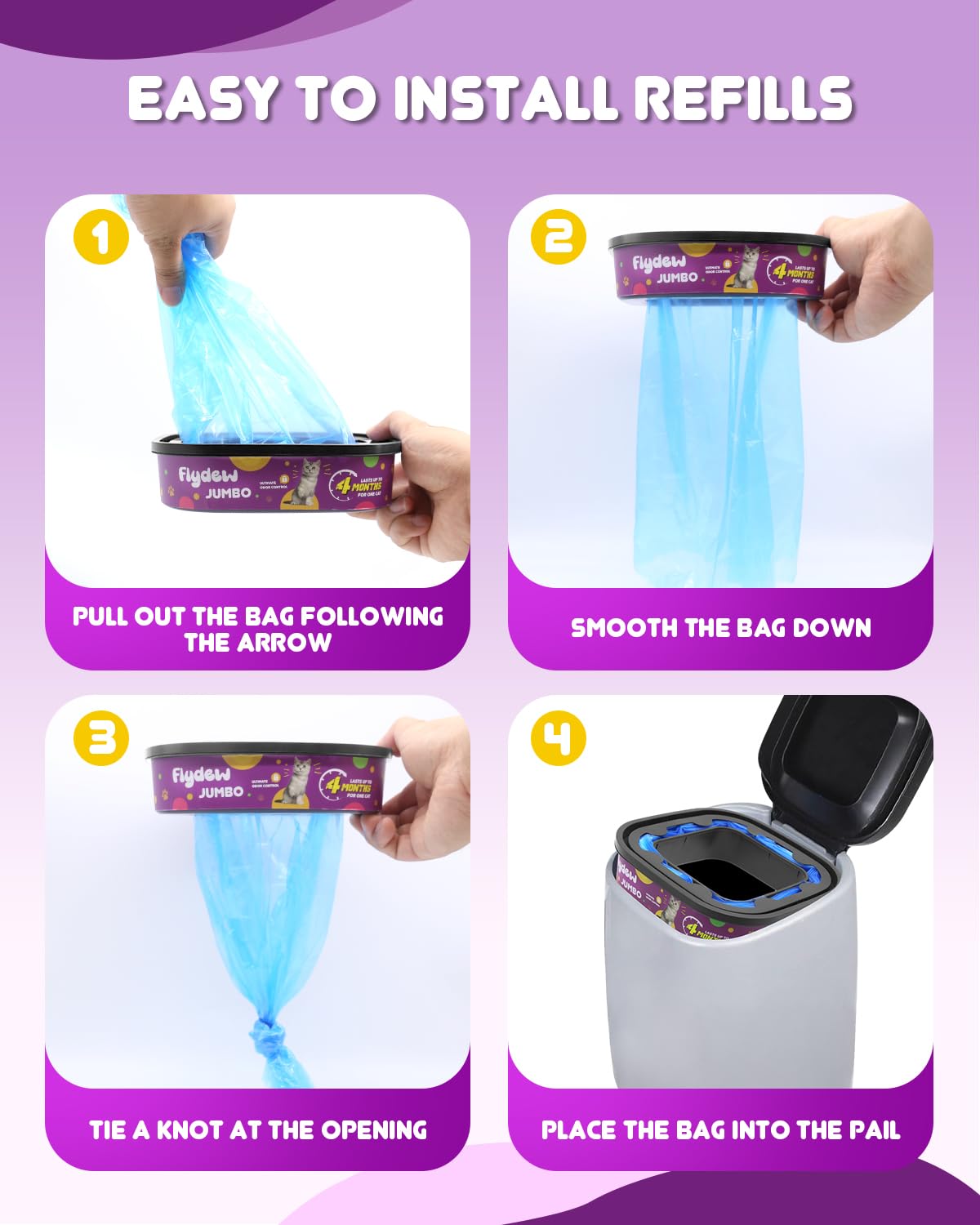 Flydew 16-month value from a 4-pack keeps litter management simple