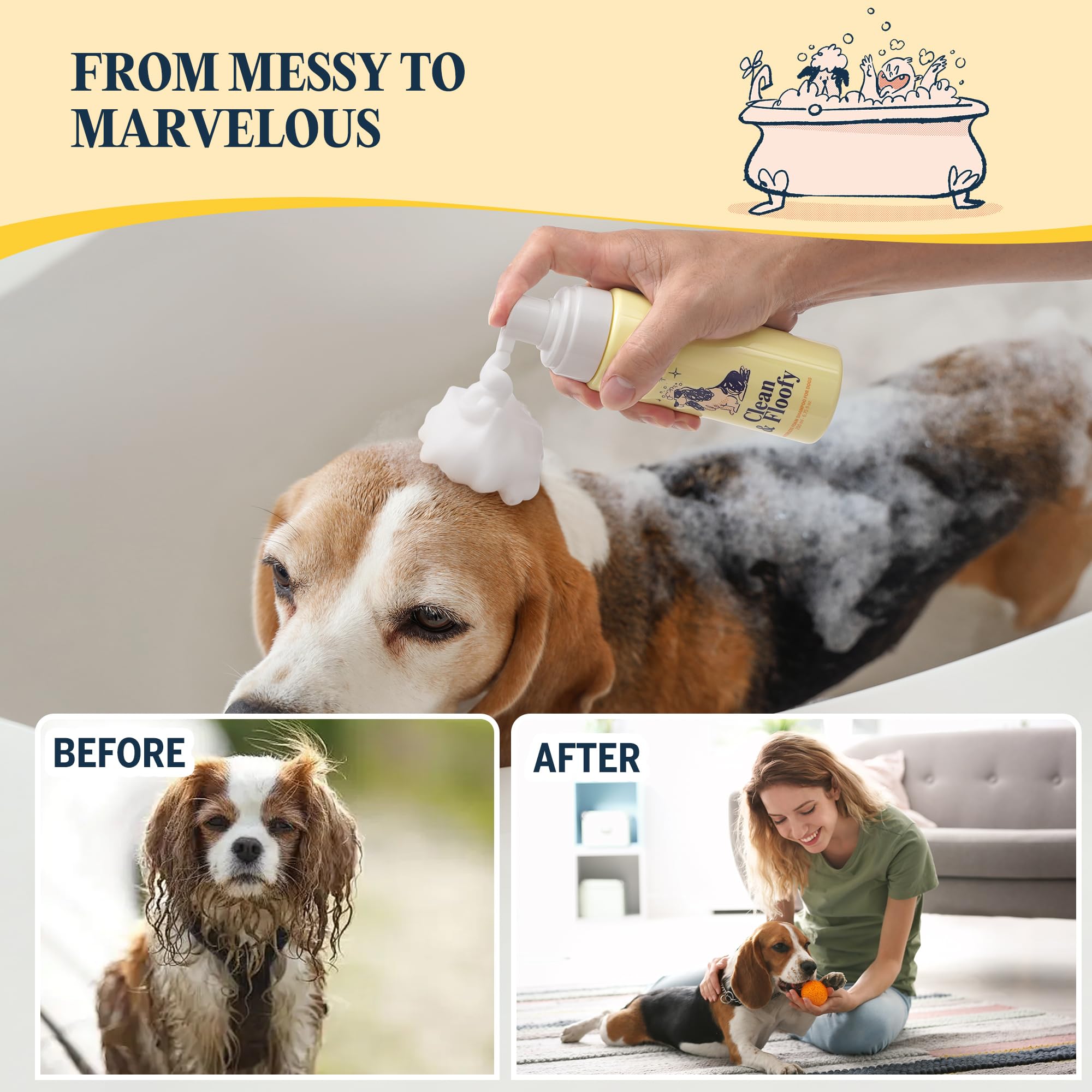 Flydog double-sided gloves enhance lather and fur removal