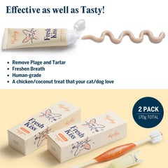FlyDog Fresh Kiss flavor varieties pack showing coconut, mint, chicken, peanut butter.