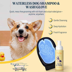 Flydog glove silicone side for massage and cleansing