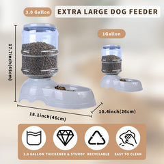 Flying Dove gravity-fed feeder keeps bowls full, reducing refills for busy households.