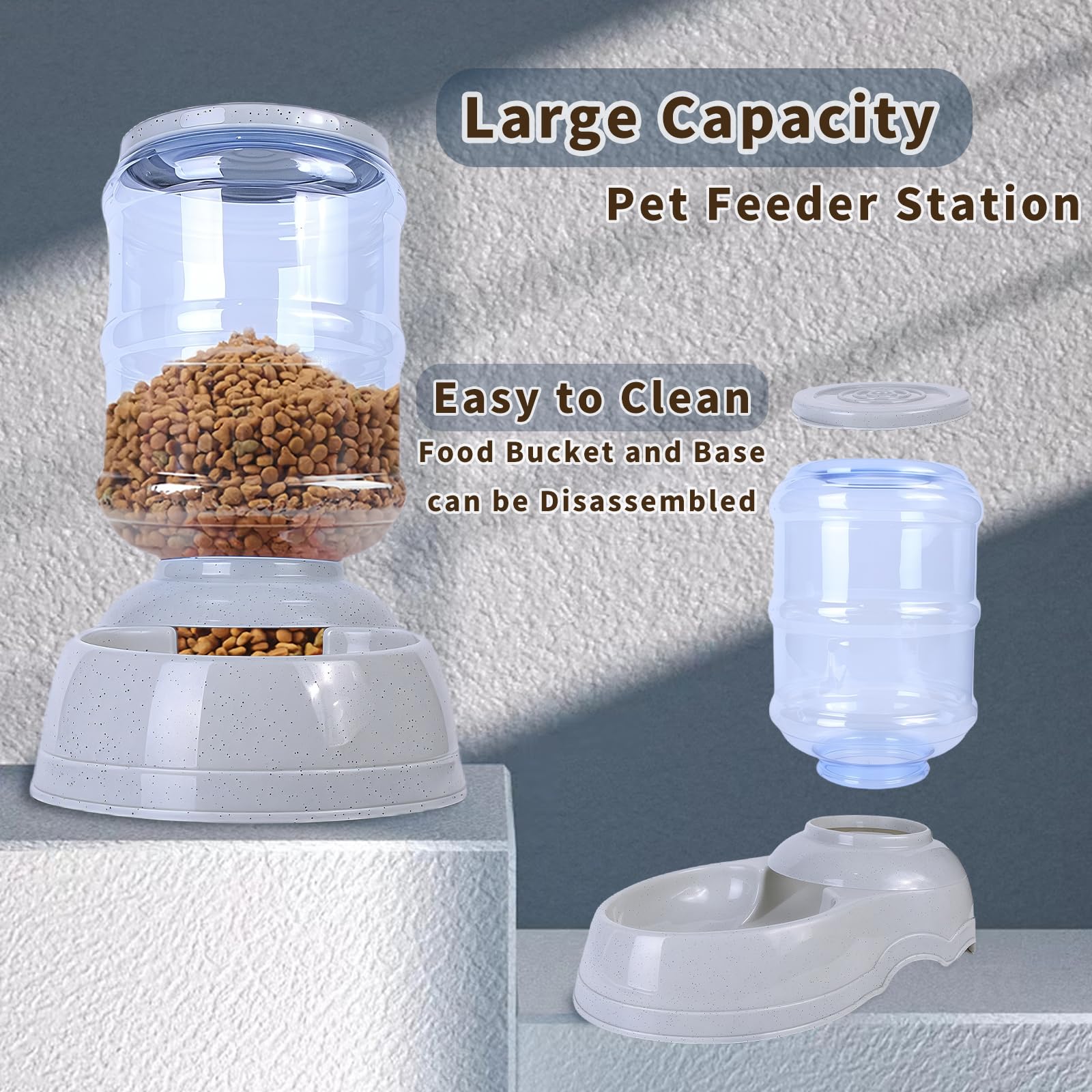 Flying Dove large breed feeder suitable for dogs and cats, versatile pet feeding station.
