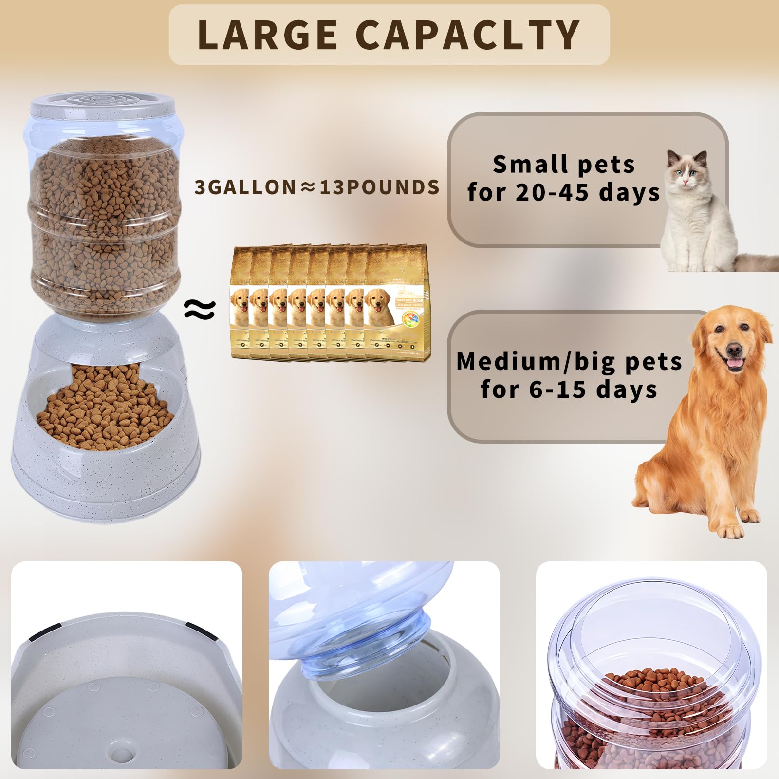 Flying Dove non-slip pads prevent movement, supporting stable feeding in active homes.