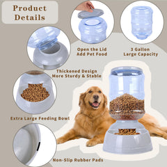 Flying Dove pet feeder station with transparent container helps monitor food level at a glance.