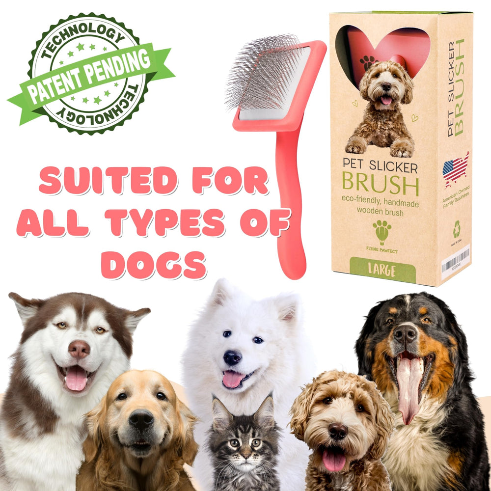 Flying Pawfect dematting tool thick-coat mats relief without tugging coral