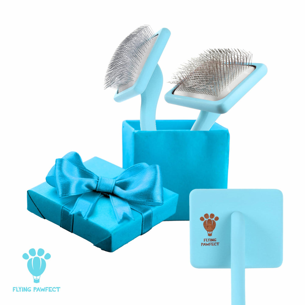Flying Pawfect slicker brush patent pending durability and lifetime warranty