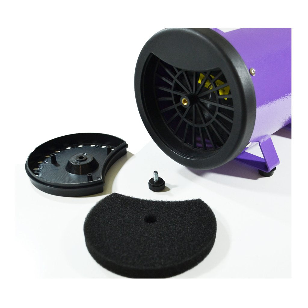 Flying Pig Grooming dryer heat settings visible enable safe temperature control.