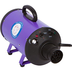 Flying Pig Grooming dryer hose extended shows flexible setup for easy reach.