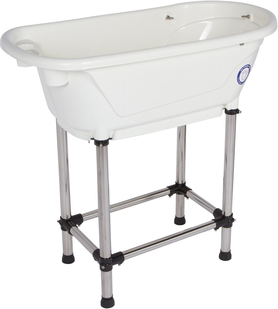 Flying Pig Grooming stainless steel legs provide stable floor support