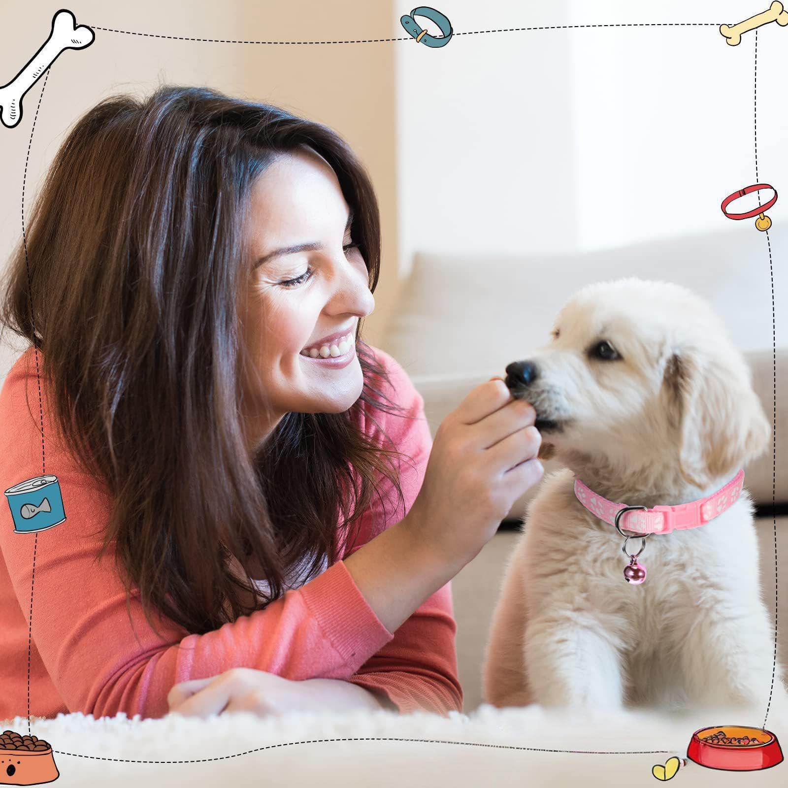 Flymind Puppy Collars newborn-puppy use case with color-coded IDs for litter management.