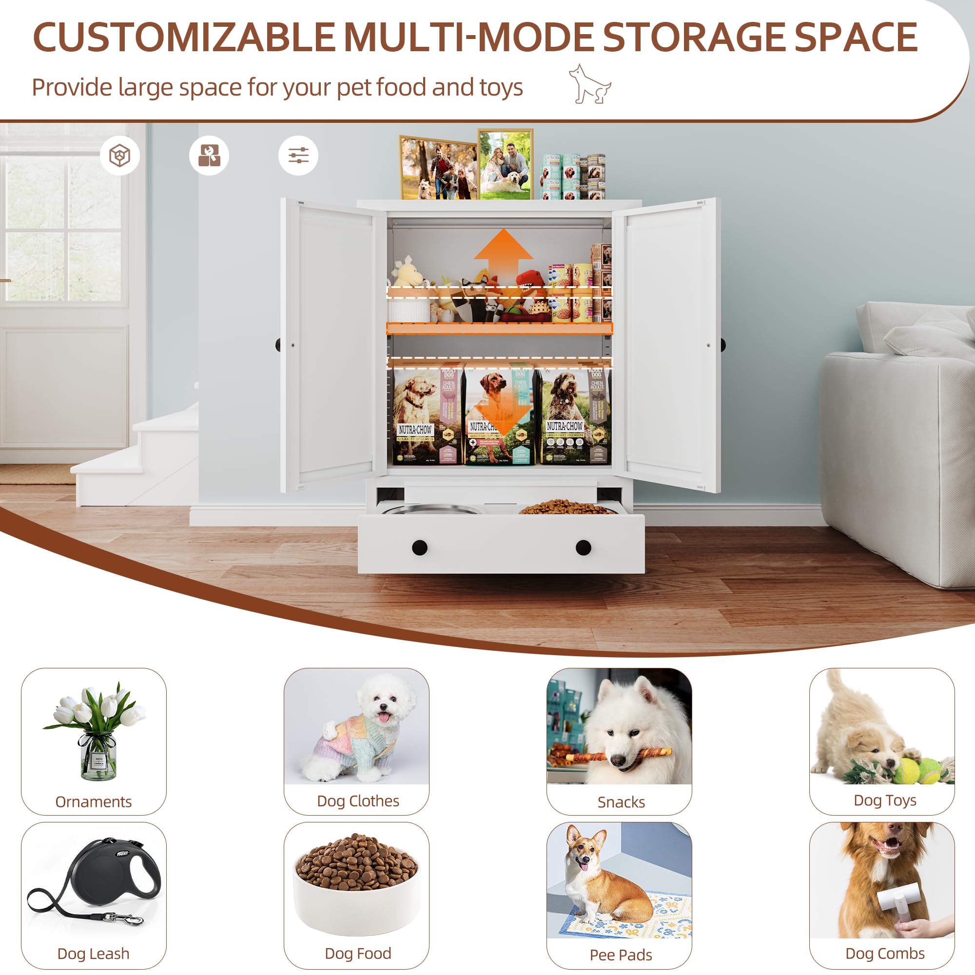 Fmlud compact yet spacious design keeps feeding areas organized.