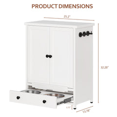 Fmlud elevated bowls promote comfortable feeding height and cleaner feeding area.