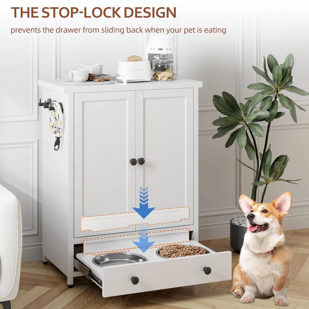 Fmlud stop-latch design keeps the drawer steady during meals.