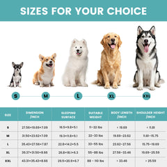Fnsyay cama para perros pequeños 28x20 con felpa sintética, confort suave para dormir.