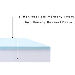 Foam Global pet bed foam insert side profile reveals three-inch thickness