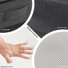 Foamalusion dog stairs with textured non-slip surface for confident paw grip.