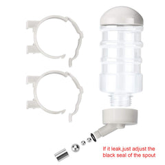 FOBLOEER dripless nozzle closeup shows leak-proof design.