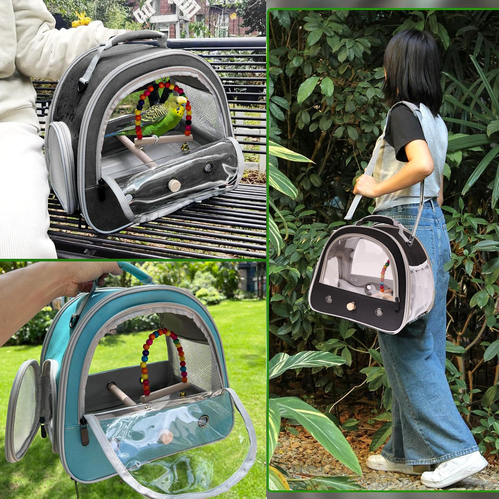 FOCZZU black carrier is compact and travel-friendly for quick vet visits