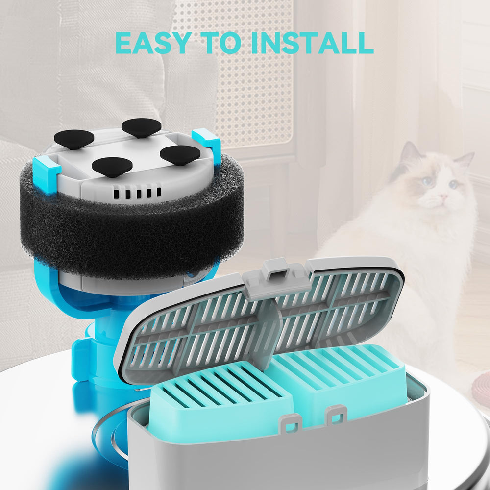 FOFNON installation-steps-dog-fountain captures quick setup in minutes.