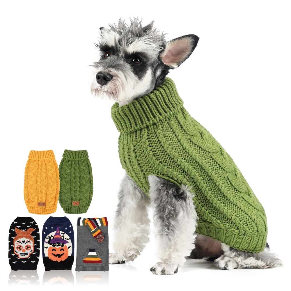 FOFOS dog sweater flat lay highlighting color options for pets