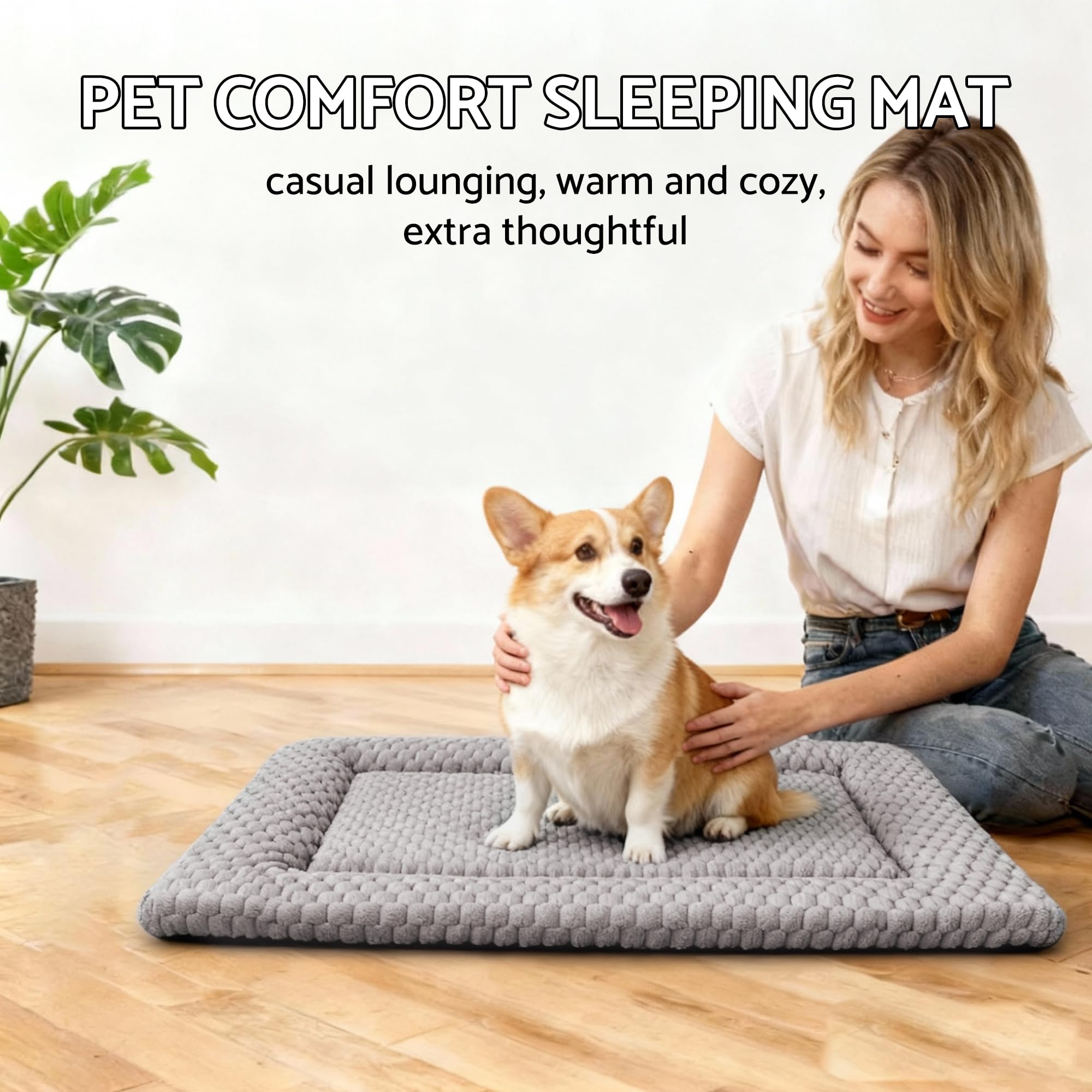 Fogkiss dog bed mat breathable-fill keeps pets cool during long rests.