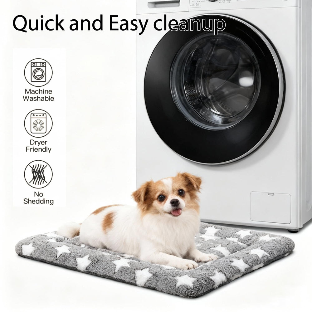 Fogkiss dog bed mat machine washable for easy cleaning.