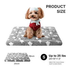 Fogkiss dog bed mat non-slip bottom keeps crate placement stable.