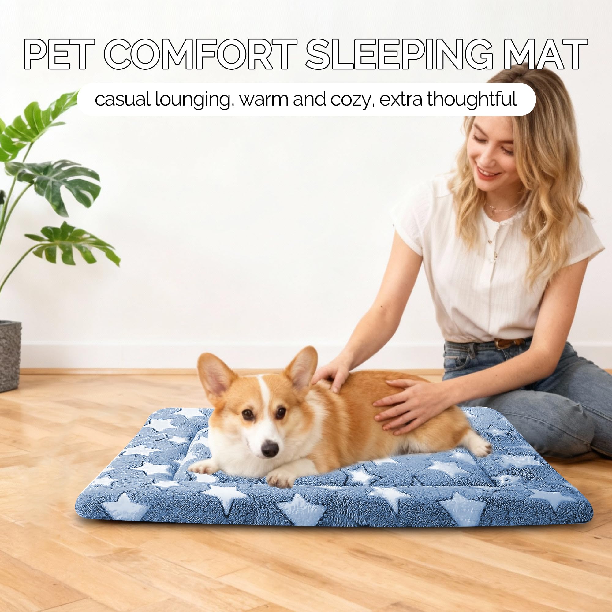 Fogkiss dog bed mat with reversible design offers all-season versatility
