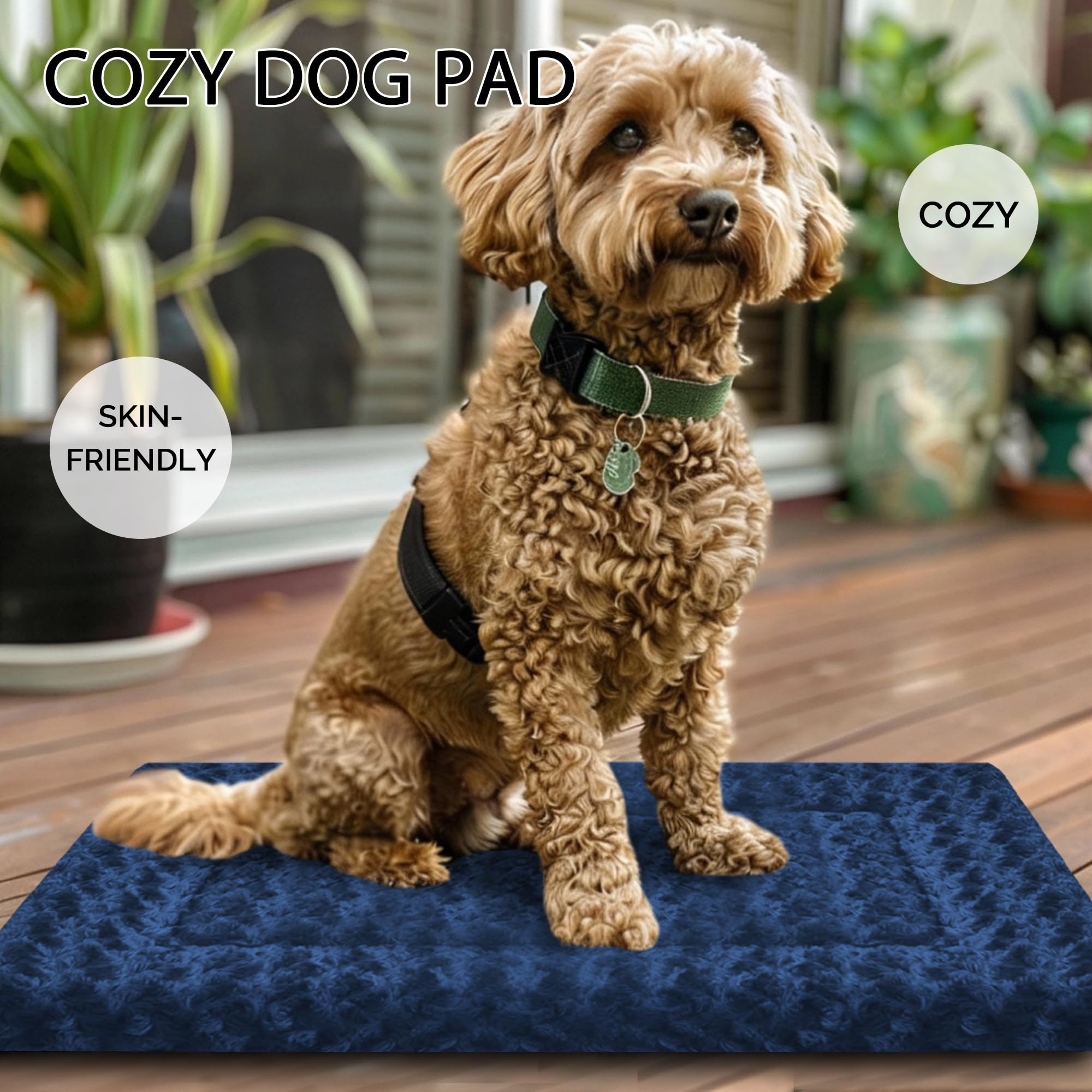 Fogkiss Dog Bed Mat warm side close-up showing cozy warmth