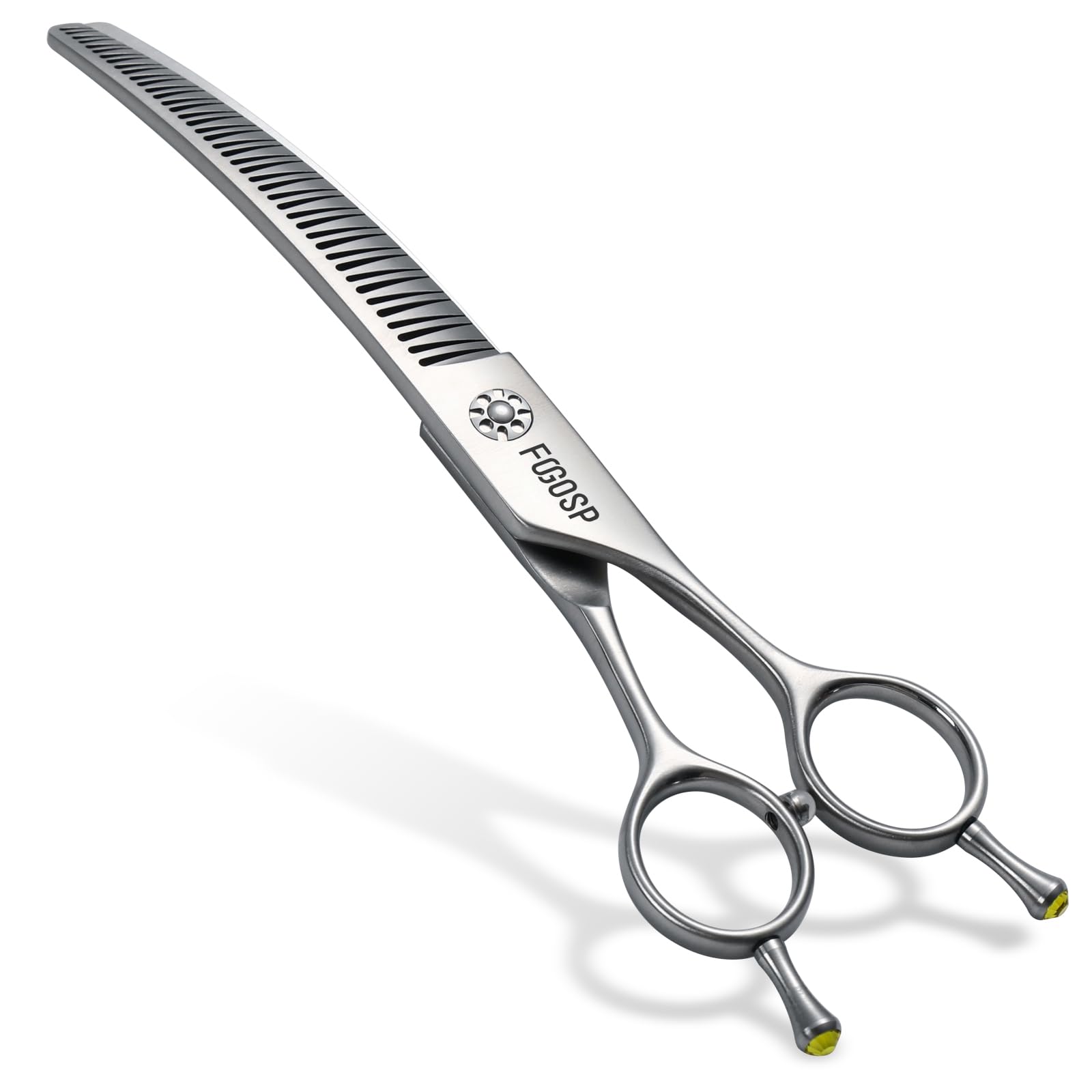 FOGOSP professional 3D curved chunkers blade close-up for precise trimming and hair control