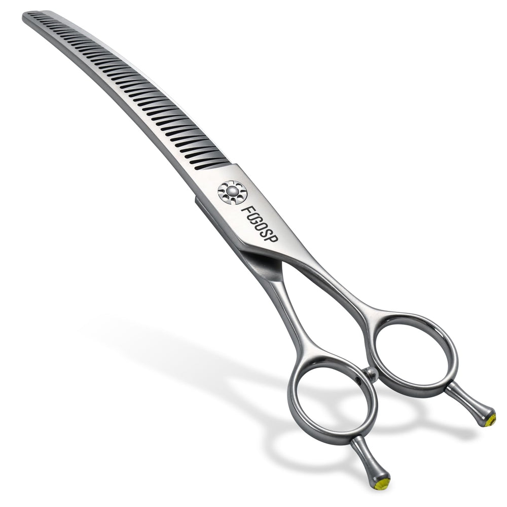 FOGOSP professional 3D curved chunkers blade close-up for precise trimming and hair control